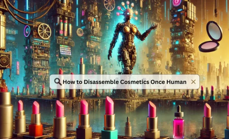 How to disassemble cosmetics once human